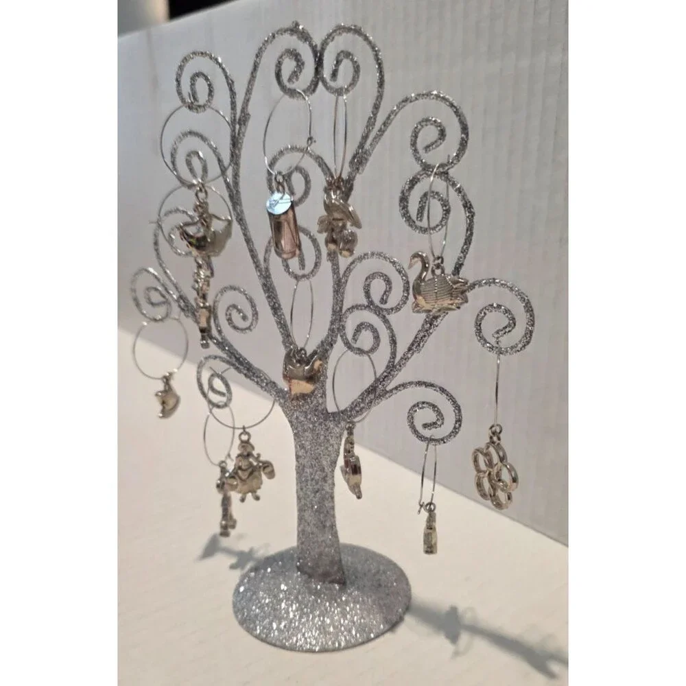 Pier 1 Imports 12 Days of Christmas Wine Glass Charms Set of 12 Open Box